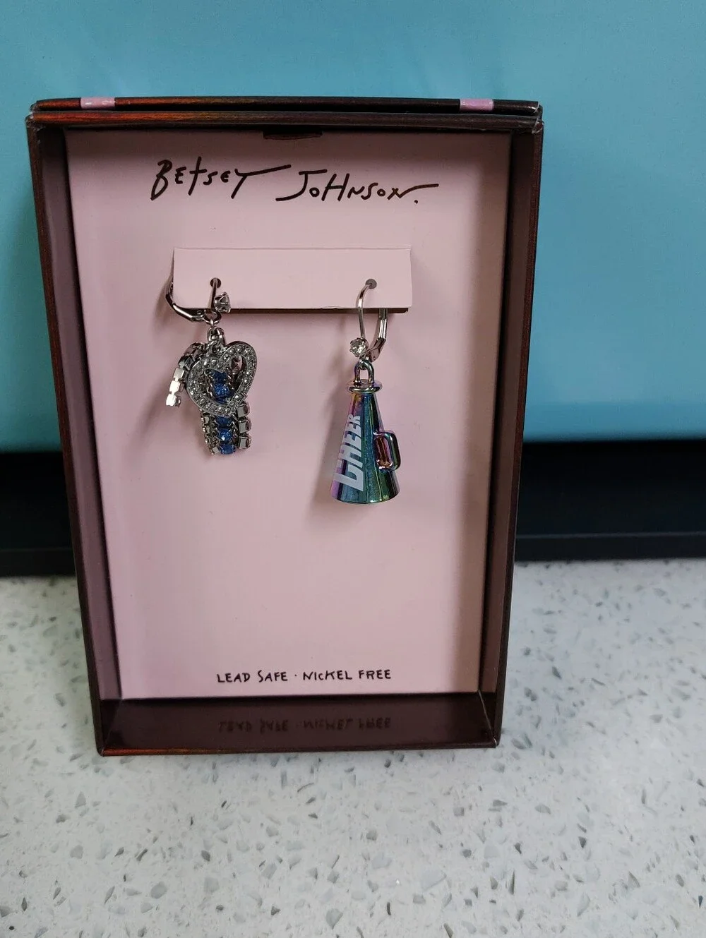 Betsey Johnson Cheer Earrings NWT